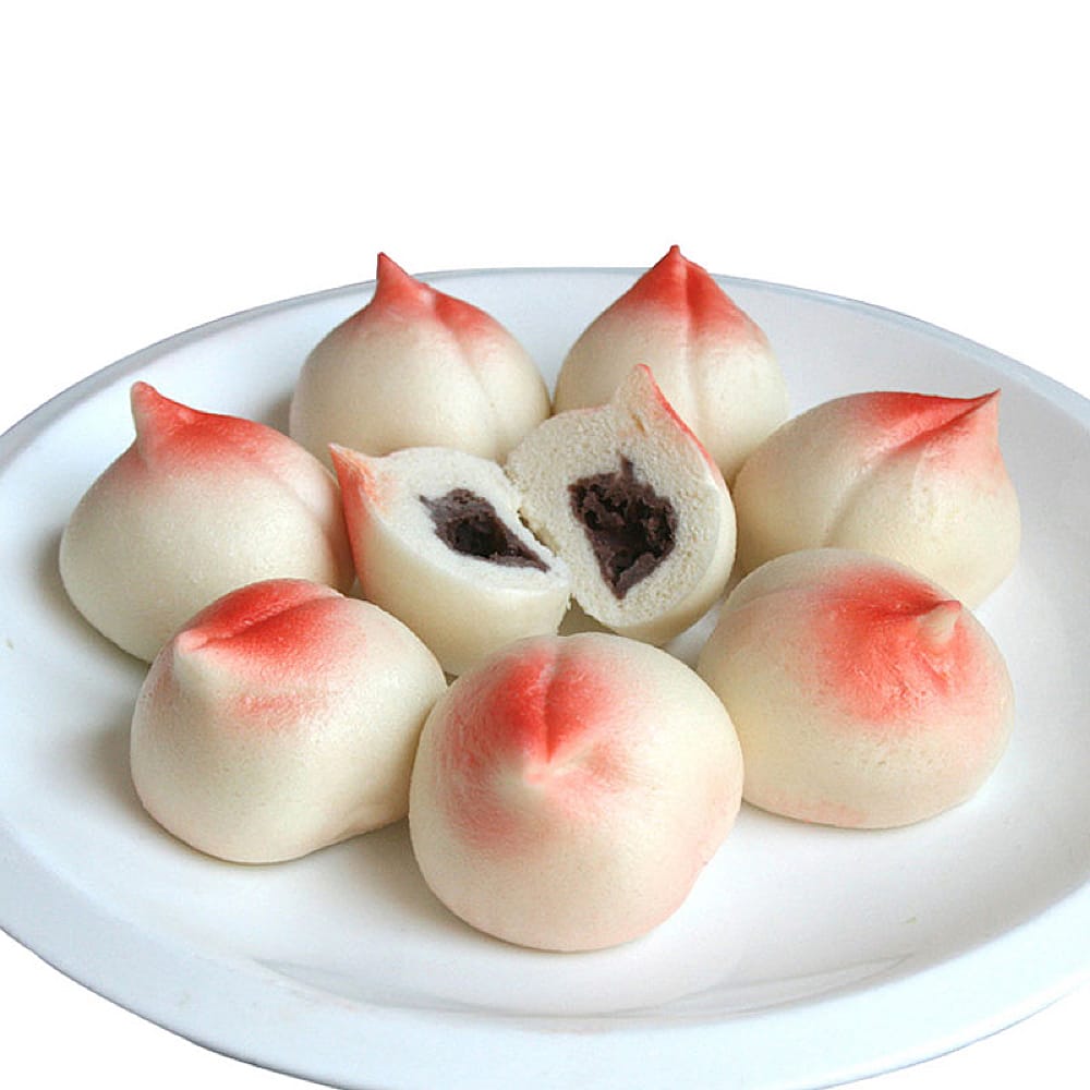 [Frozen]-Sinian-Red-Bean-Buns-Shaped-Like-Peaches-360g-1