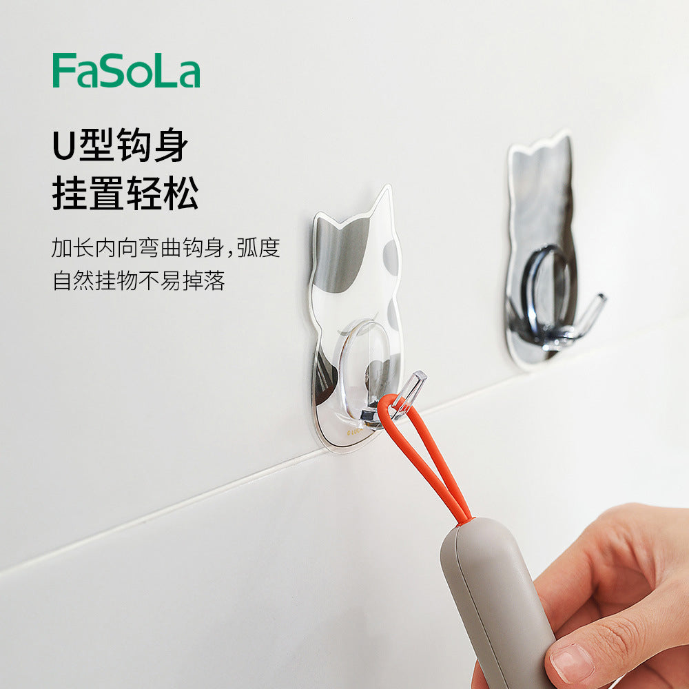 FaSoLa-Cat-Print-Hooks---Mixed-Colors,-Set-of-4-1