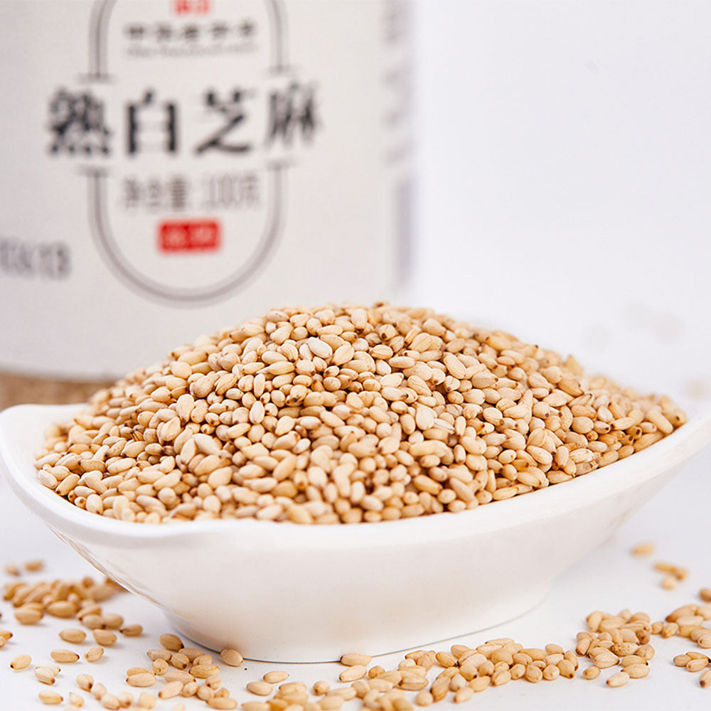 Liubiju-Cooked-White-Sesame-Seeds-100g-1