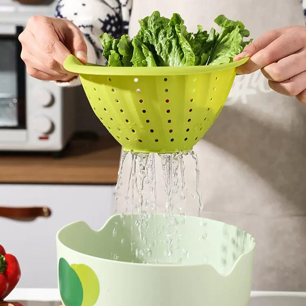 Robo-Silicone-Water-Filter-Bowl-in-Chartreuse-Green,-1.2L-1