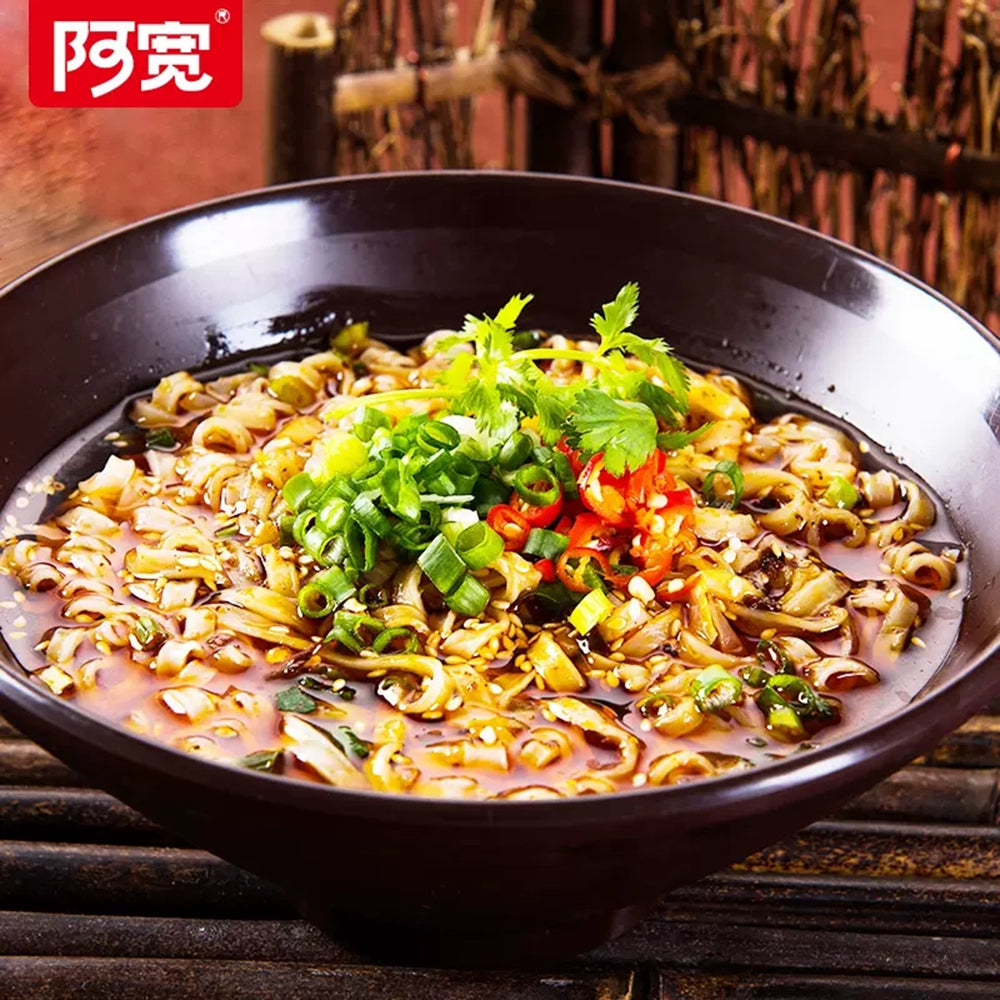 Bai-Jia-A-Kuan-Chongqing-Spicy-Noodles---5-Packs,-500g-1