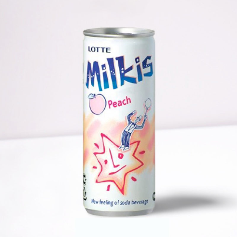 [Full-Case]-Lotte-Milkis-Peach-Flavoured-Milk-Soda---6-Cans-*-250ml-1