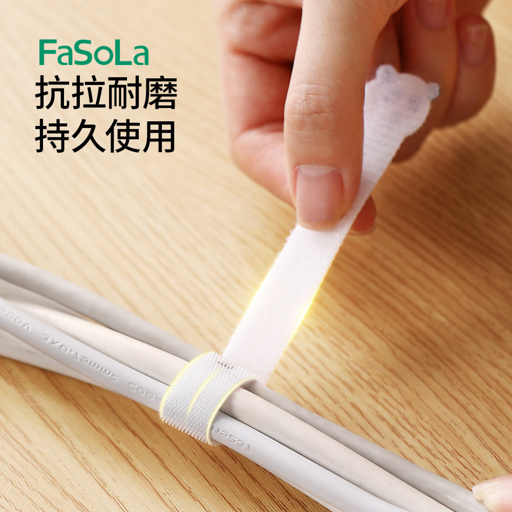 FaSoLa-Cartoon-Magic-Cable-Ties---White-Panda,-Pack-of-10-1