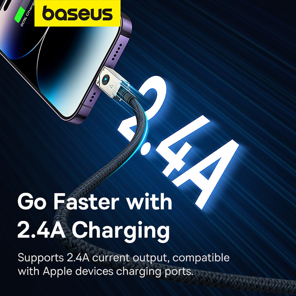 Baseus-Aerospace-Series-Fast-Charging-Cable-USB-to-iP-2.4A-2m-Starlight-White-1