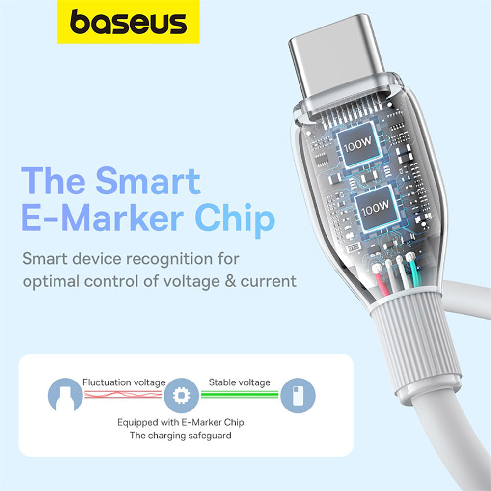 Baseus-Pudding-Series-Fast-Charging-Cable-Type-C-to-Type-C-100W-1.2m---Starlight-White-1