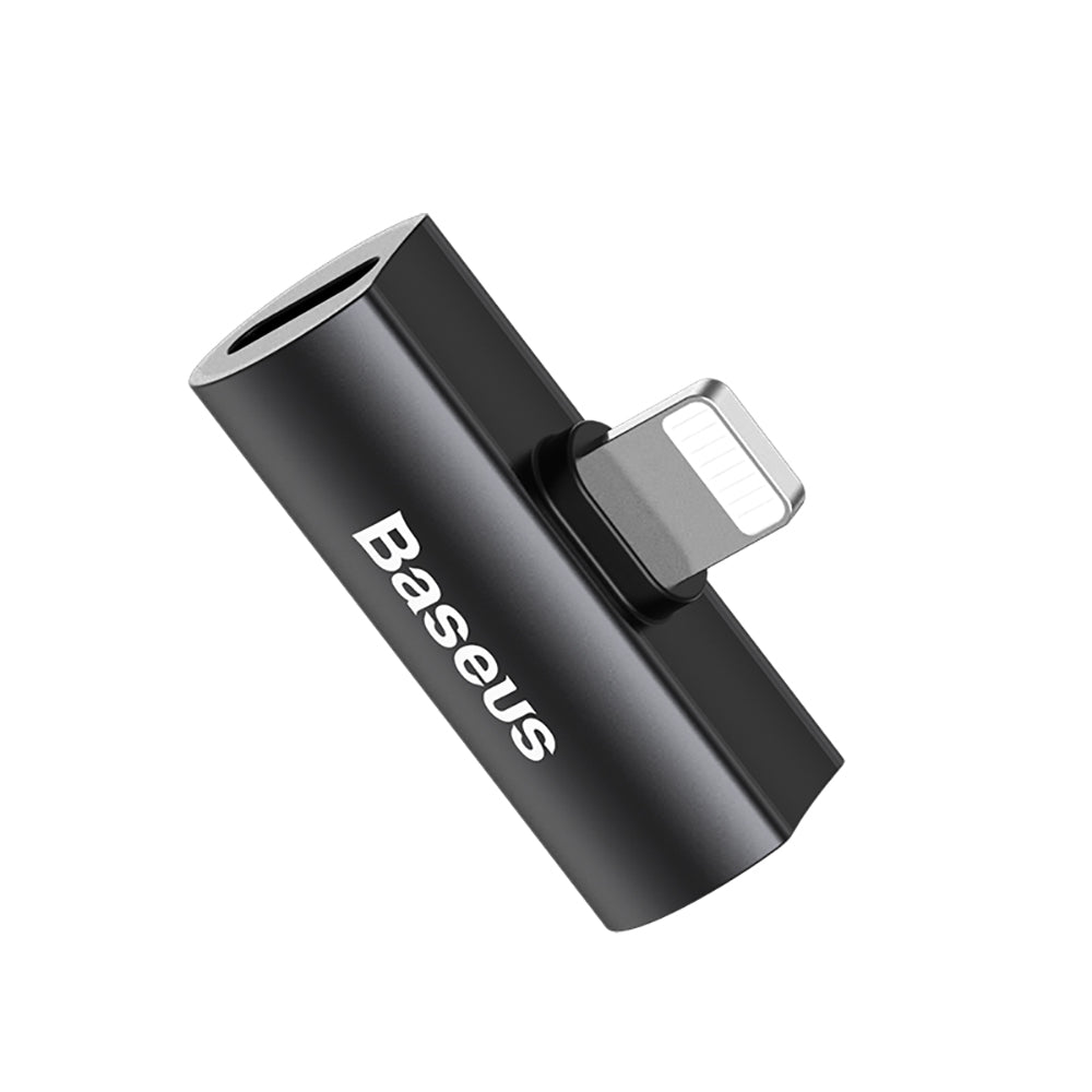 Baseus-L46-Dual-Lightning-Adapter---Mini-Metal,-Black-1