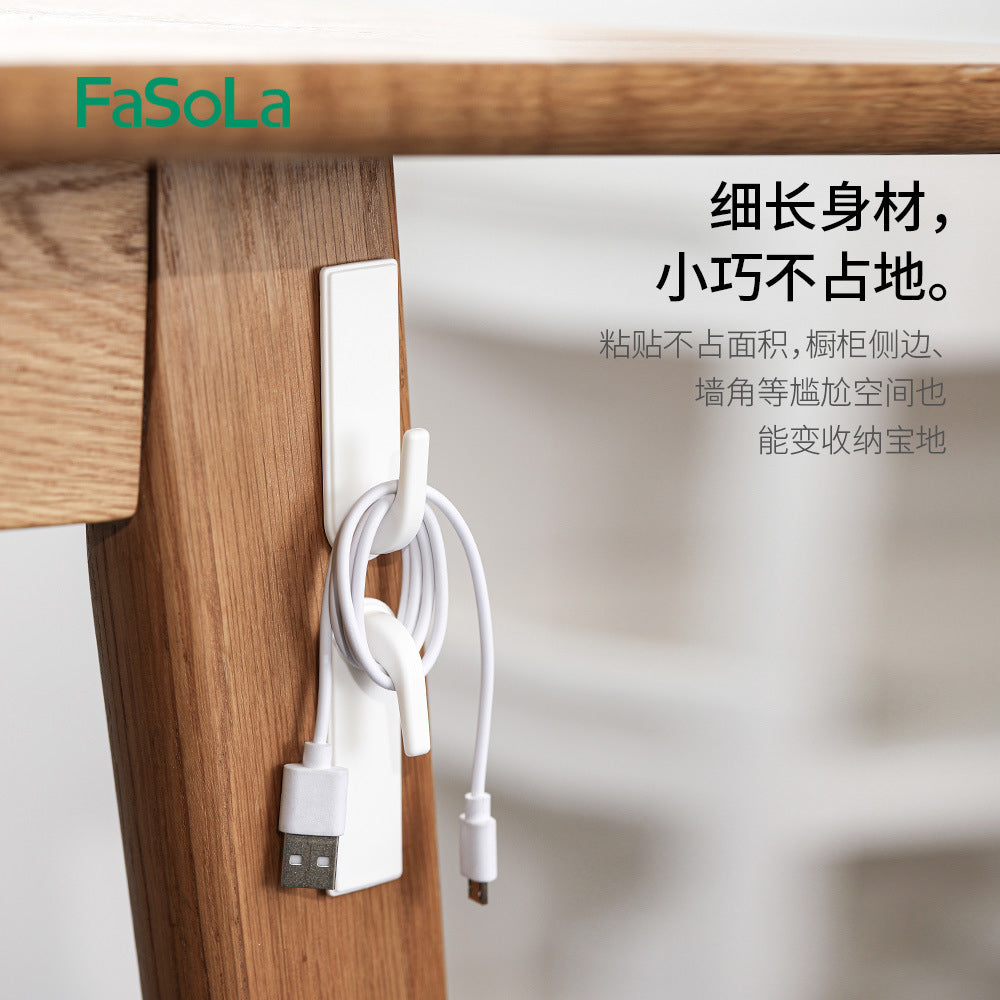 FaSoLa-Minimalist-Wall-Hooks---White,-Set-of-6-1