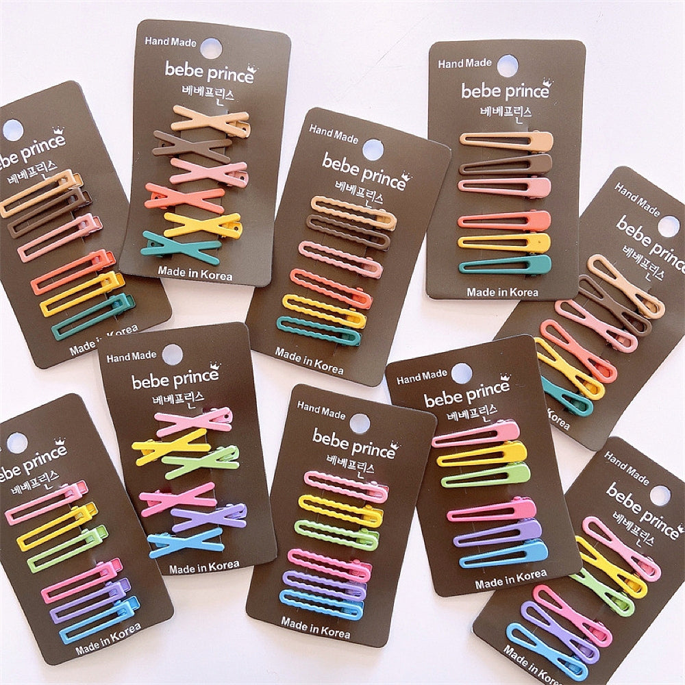 Bebe-Prince-Handmade-Matte-Candy-Color-Hair-Clips-for-Kids-X-Shape--6-Pieces-1