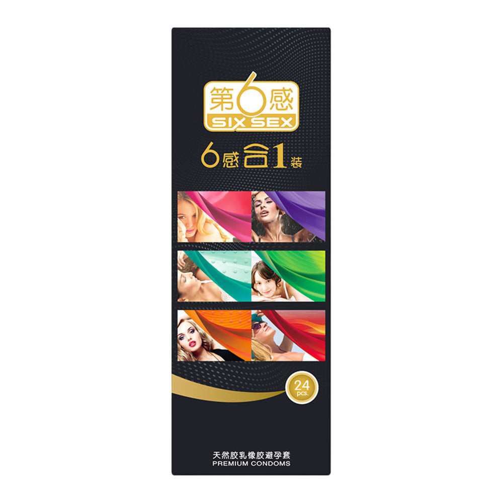 Six-Sex-6-in-1-Assorted-Condoms,-Natural-Rubber-Latex---24-Pack---Variety-Pack-with-Aloe,-Ice-&-Fire-3
