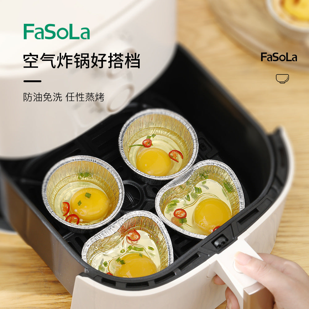 FaSoLa-Disposable-Air-Fryer-Aluminum-Foil-Bowls---Square,-7.5*7.5*3.5cm,-Pack-of-20-X3-1