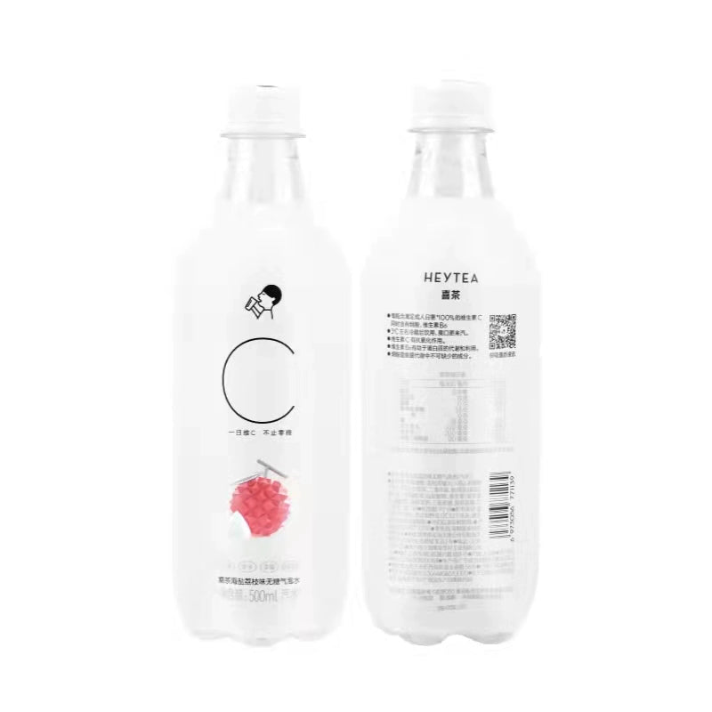 [Full-Case]-Xicha-Sea-Salt-Lychee-Flavour-Sugar-Free-Sparkling-Water-500ml*15-Bottles/Case-1