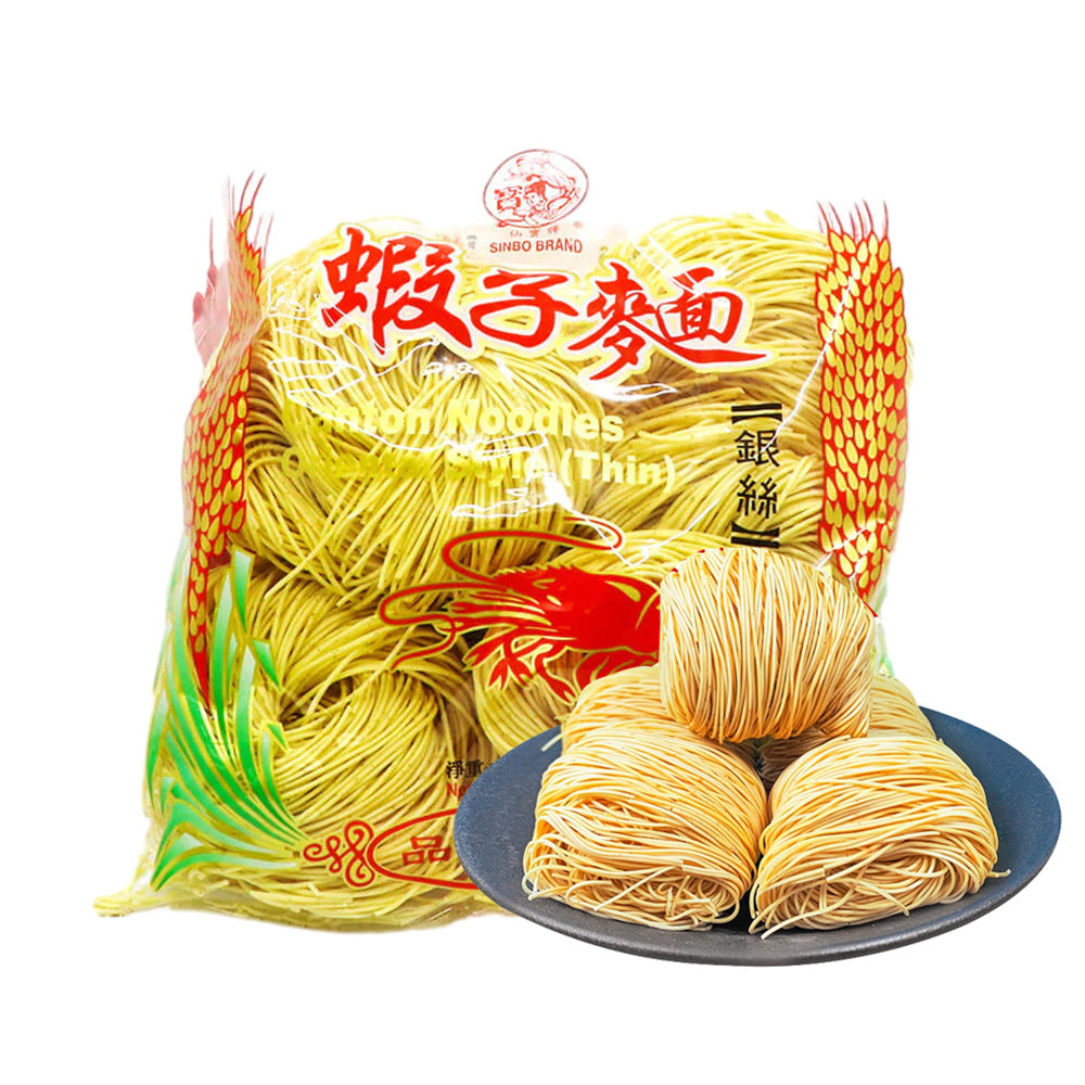 Sinbo-Brand-Shrimp-Egg-Noodles---Thin,-375g-1