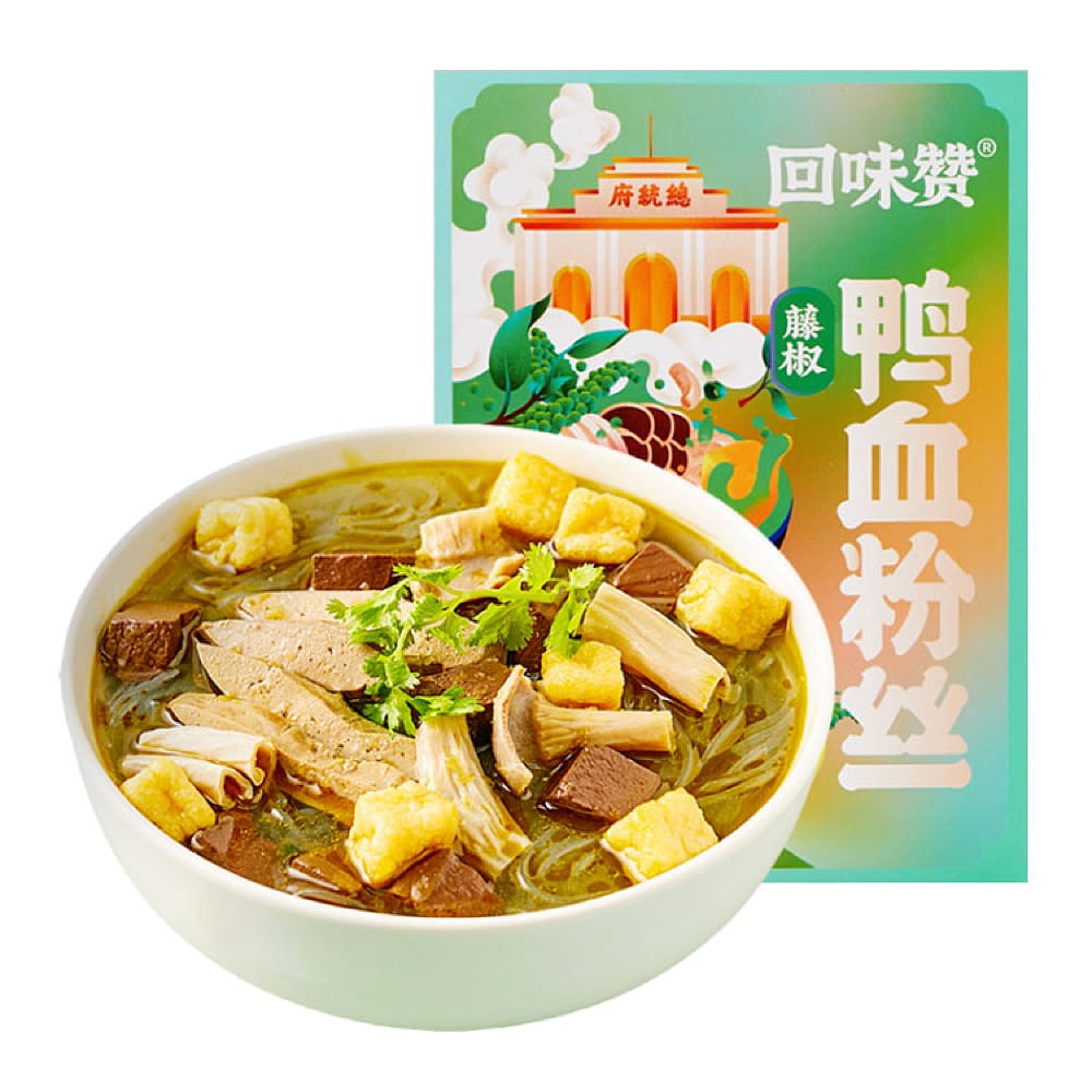 Huiwei-Zan-Duck-Blood-Vermicelli-Soup,-Vine-Pepper-Flavor,-239.5g-1