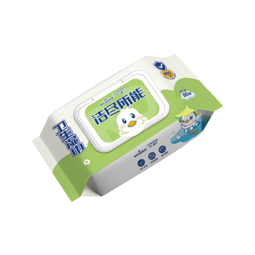 Haishi-Hainuo-Sanitising-Wet-Wipes,-Alcohol-Free-&-Skin-Friendly-–-80-Sheets-x-3-Packs-1