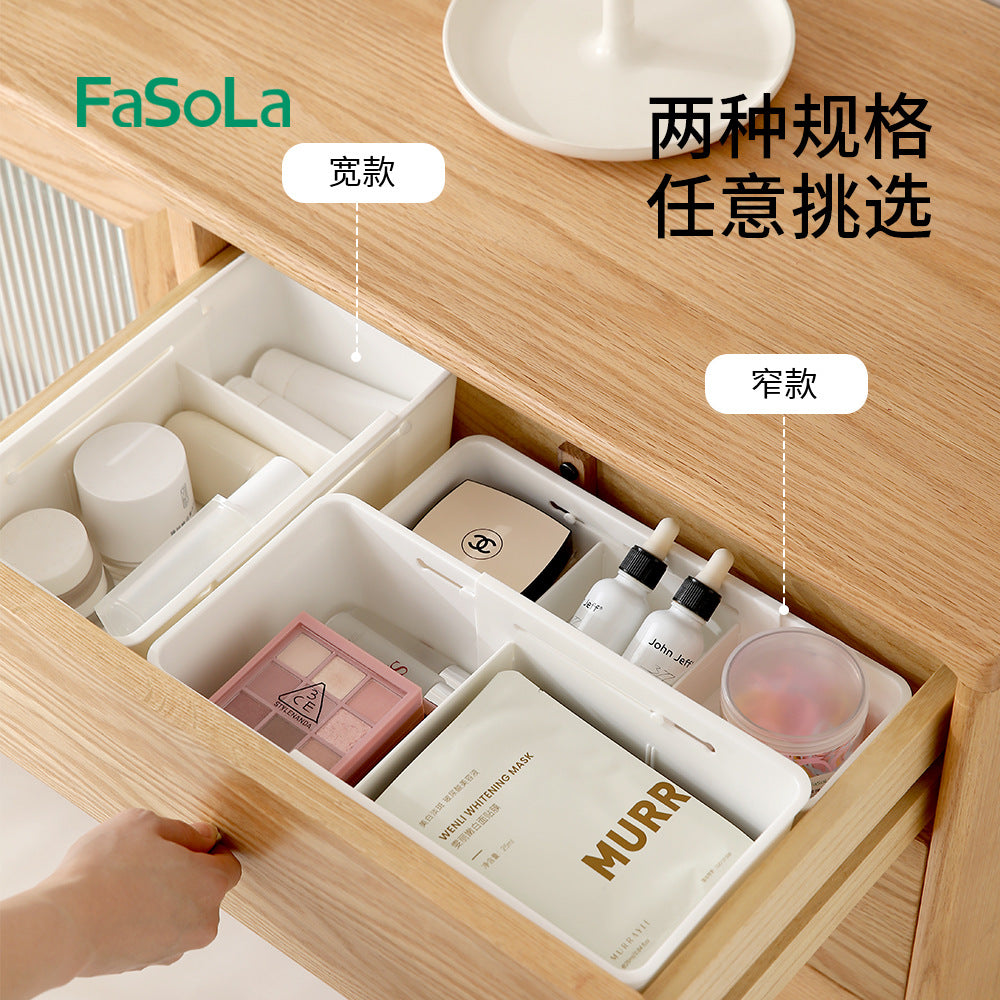 FaSoLa-Expandable-Drawer-Organizer-Box---Wide,-White-1