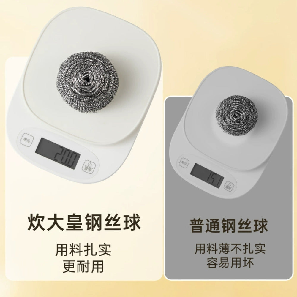 Cooker-King-Heavy-Duty-Stainless-Steel-Scouring-Pads-(Large)-–-Pack-of-6---Steel-Wool-Scrubbers-for-Pots,-Pans-&-Kitchen-Cleaning-4