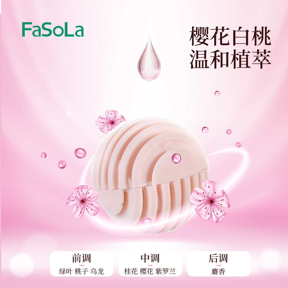 FaSoLa-Shoe-Deodorant-Balls---Sakura-White-Peach-Scent,-Pink,-6-Pieces-1