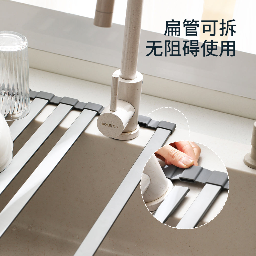 FaSoLa-Foldable-Sink-Draining-Rack---Gray,-48cm-1