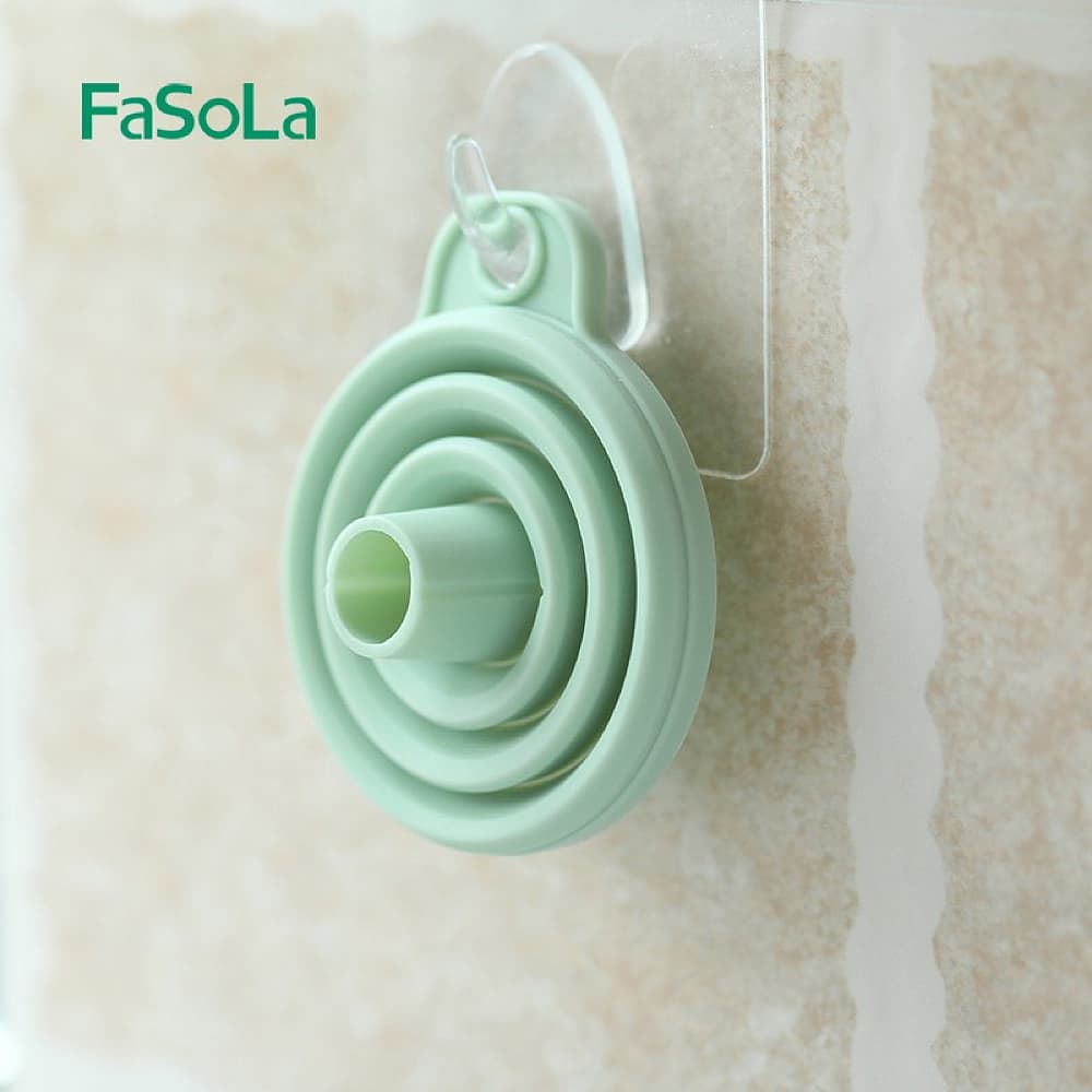 FaSoLa-Collapsible-Silicone-Funnel---Olive-Green,-7.5*6.2*7cm-1