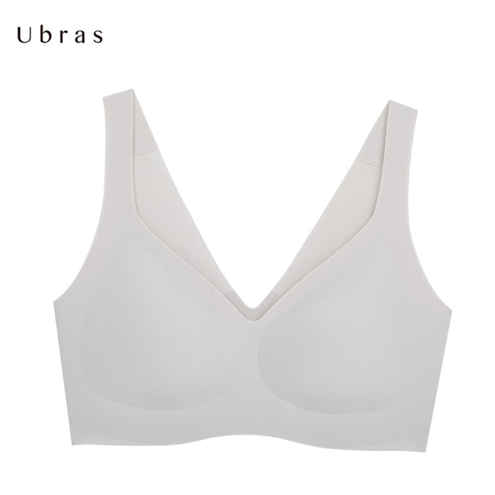 Ubras-Soft-Support-V-Neck-Back-Hook-Bra---White,-Size-L-1