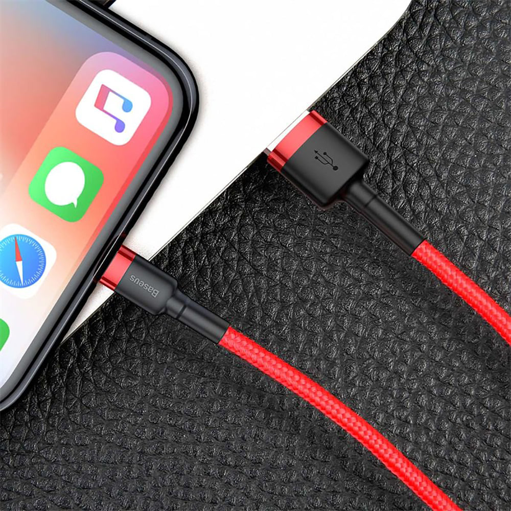 Baseus-Cafule-USB-to-Lightning-Cable-2.4A-1M---Red-1