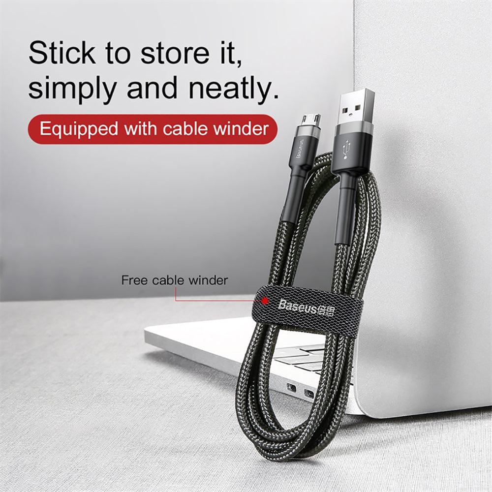 Baseus-Cafule-USB-to-Micro-USB-Cable---2.4A,-0.5M,-Space-Gray-1