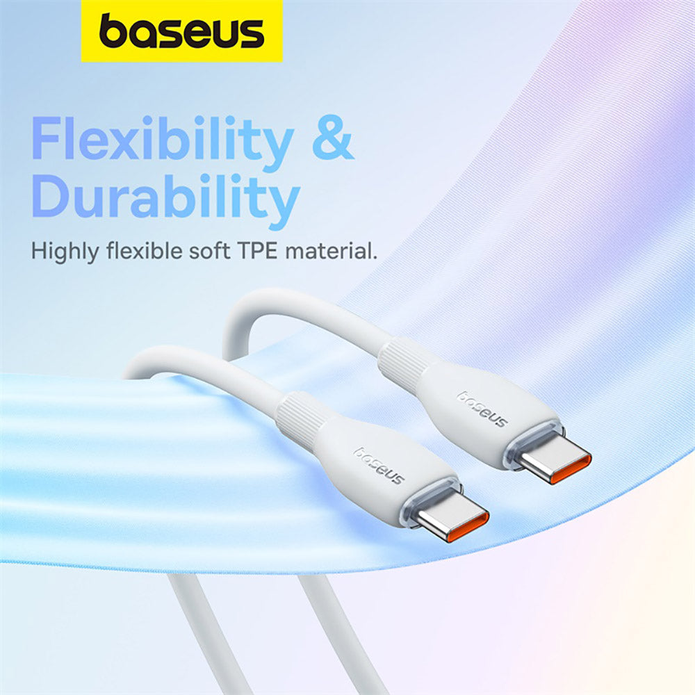 Baseus-Pudding-Series-Fast-Charging-Cable-Type-C-to-Type-C-100W-1.2m---Starlight-White-1