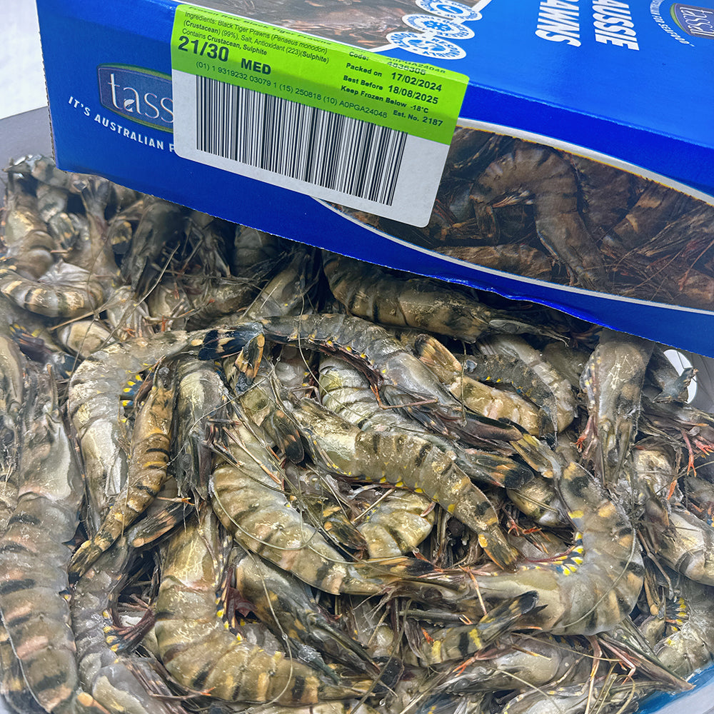 Tassal-Frozen-Raw-Black-Tiger-Prawns-M-Size-21/30---3kg-1