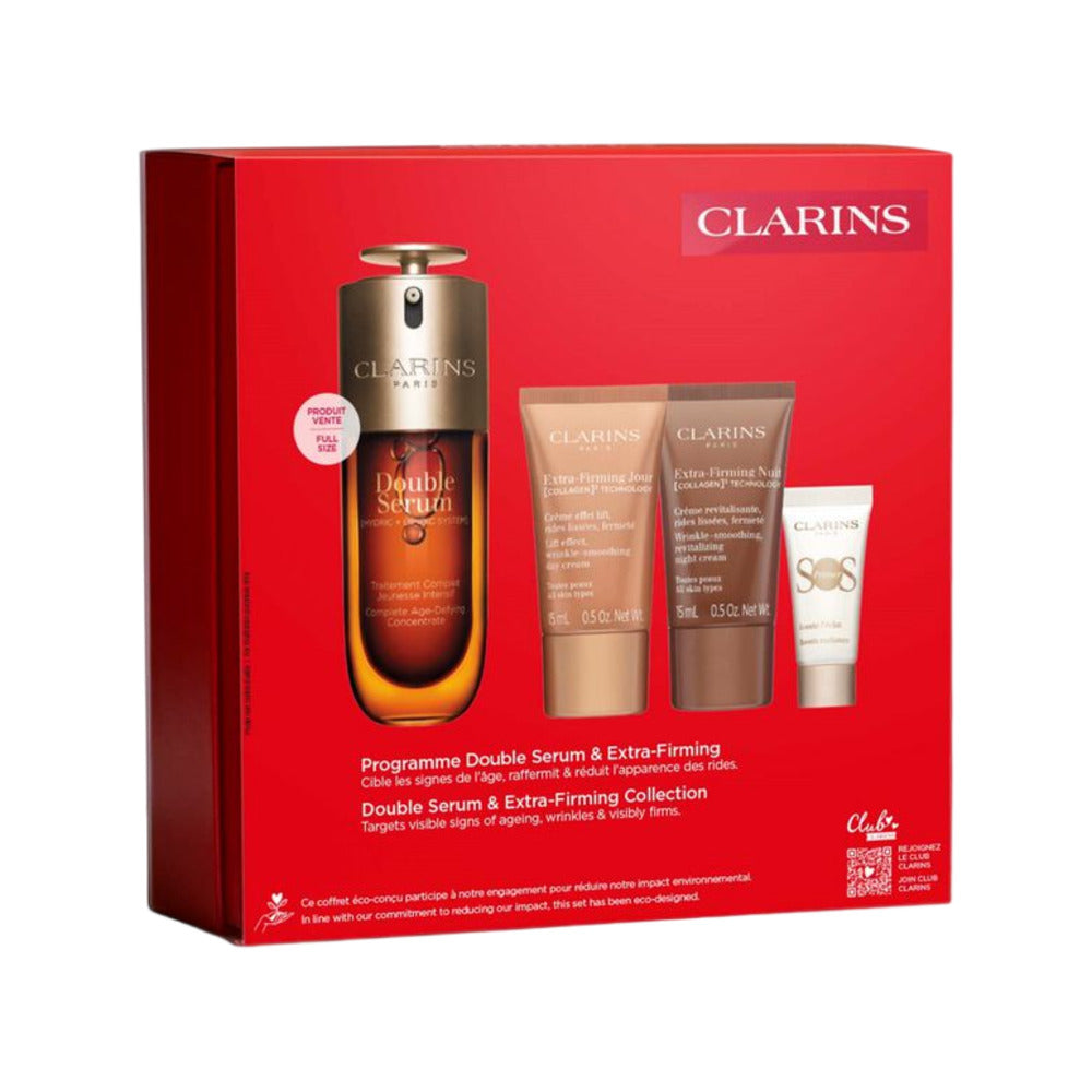 Clarins-2025-Holiday-Double-Serum-(9th-Gen)-&-Extra‑Firming-Day-&-Night-Cream-Set-–-4-Pieces---Anti‑Aging-Skincare-Gift-Set-4