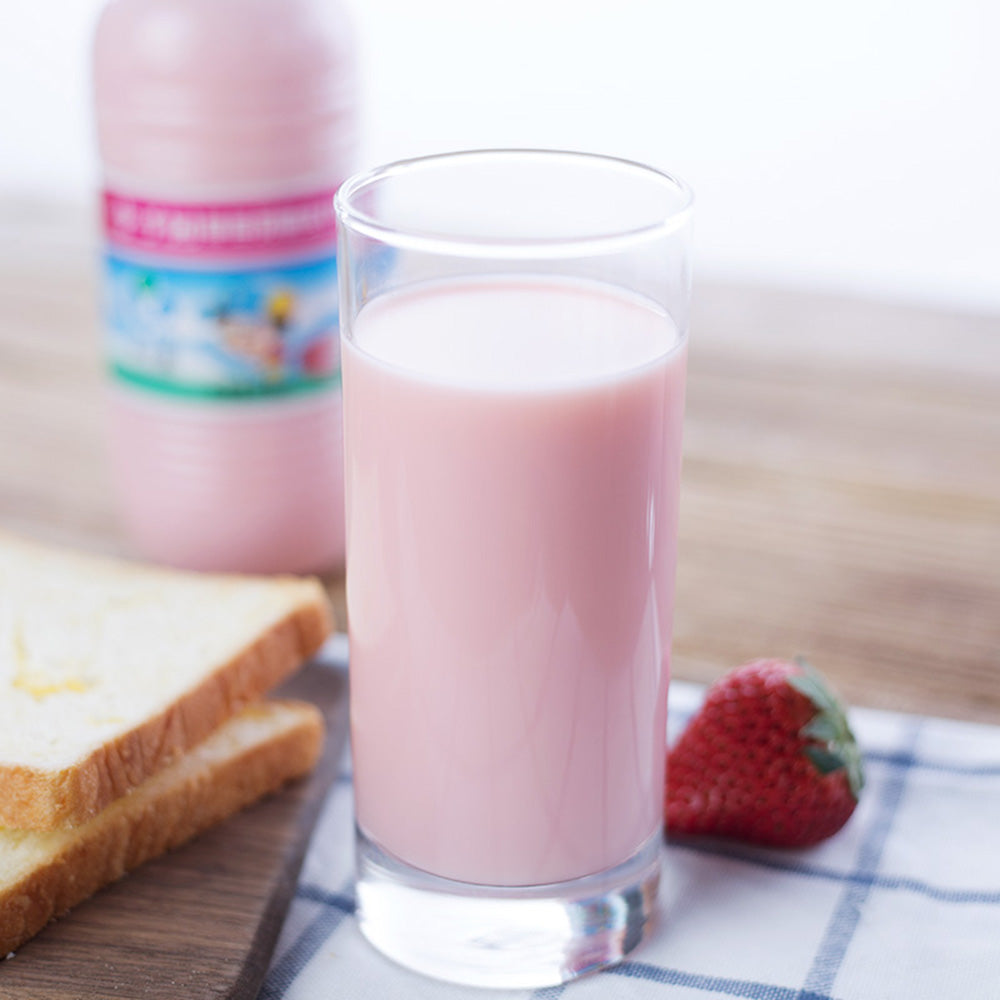 Liziyuan-Strawberry-Flavored-Milk-Drink---450ml-x-12-Bottles-1