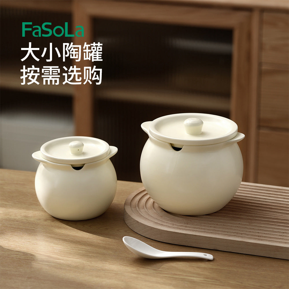 FaSoLa-Double-Handled-Lard-Jar-1400ml---Cream-White-1