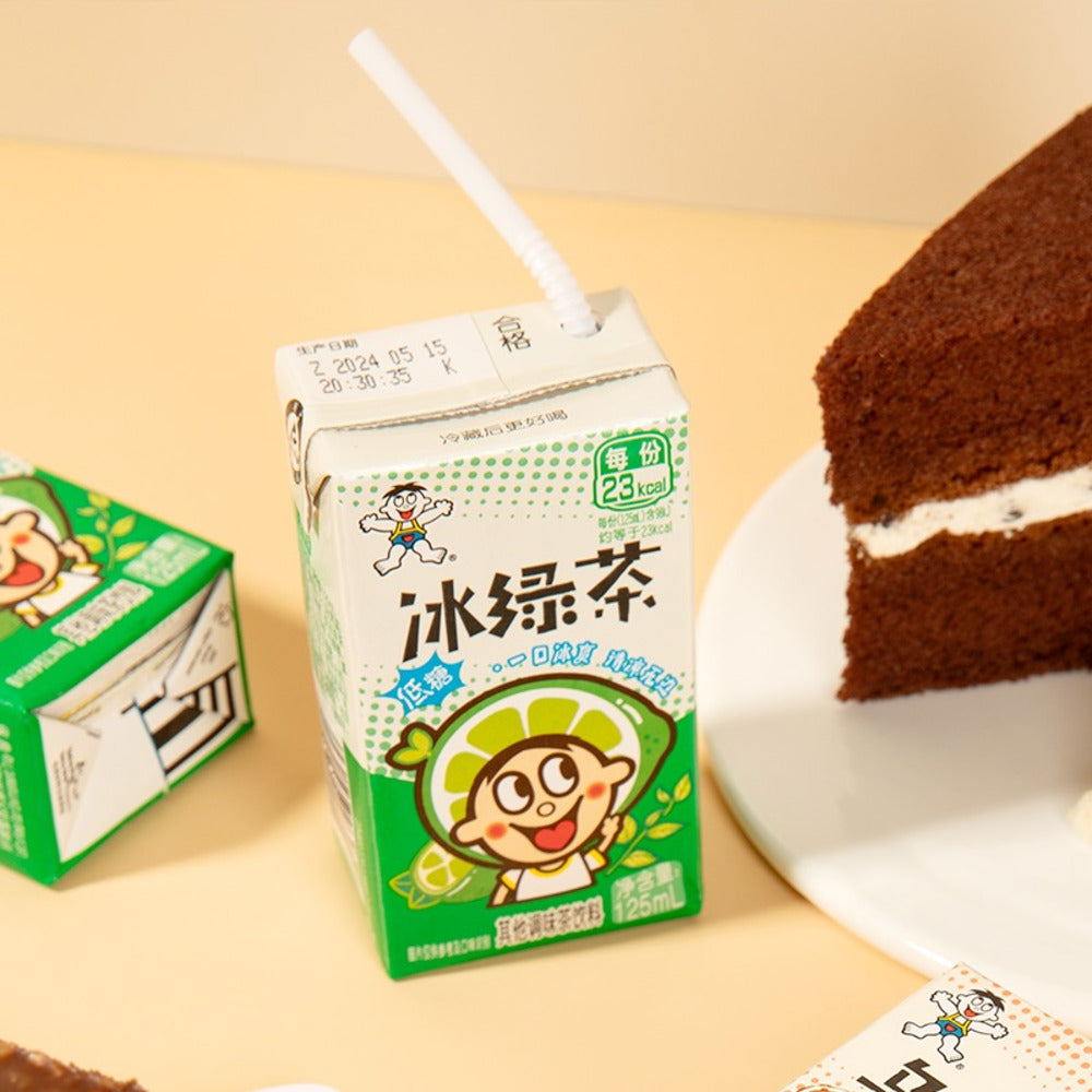 Want-Want-Iced-Green-Tea-Drink-125ml-x-4-Pack-–-Low-Sugar-4