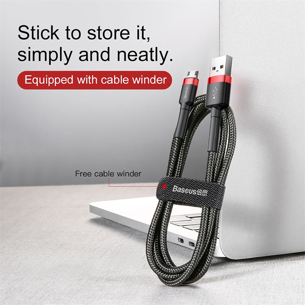 Baseus-Cafule-USB-to-Micro-USB-Cable,-Reversible,-1.5A,-2M,-Red-and-Black-1