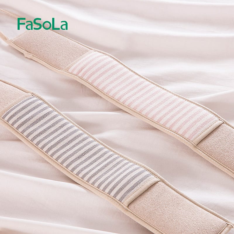 FaSoLa-Double-Sided-Striped-Bath-Glove---13.5*22.5cm-1