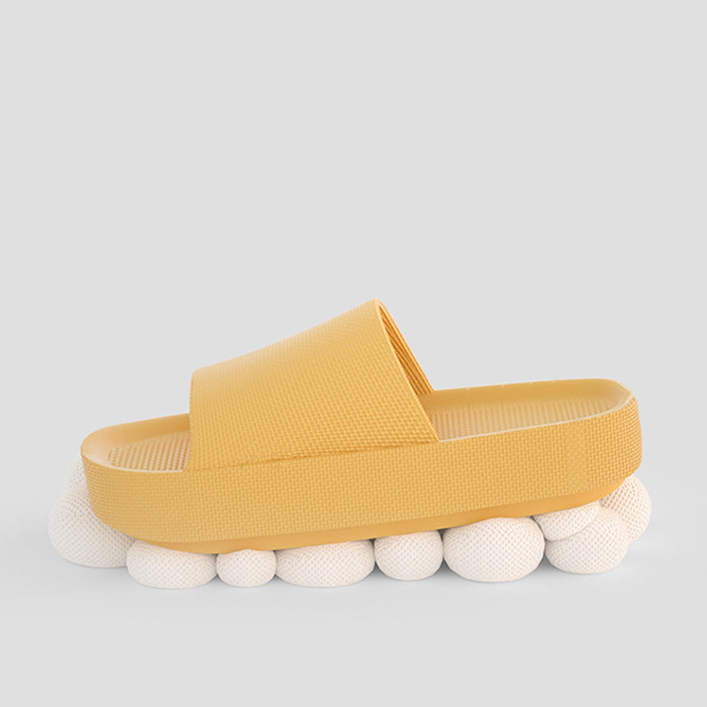 YouDiao Ultra-Soft Thick-Soled EVA Slippers - Yellow, Size 37-38