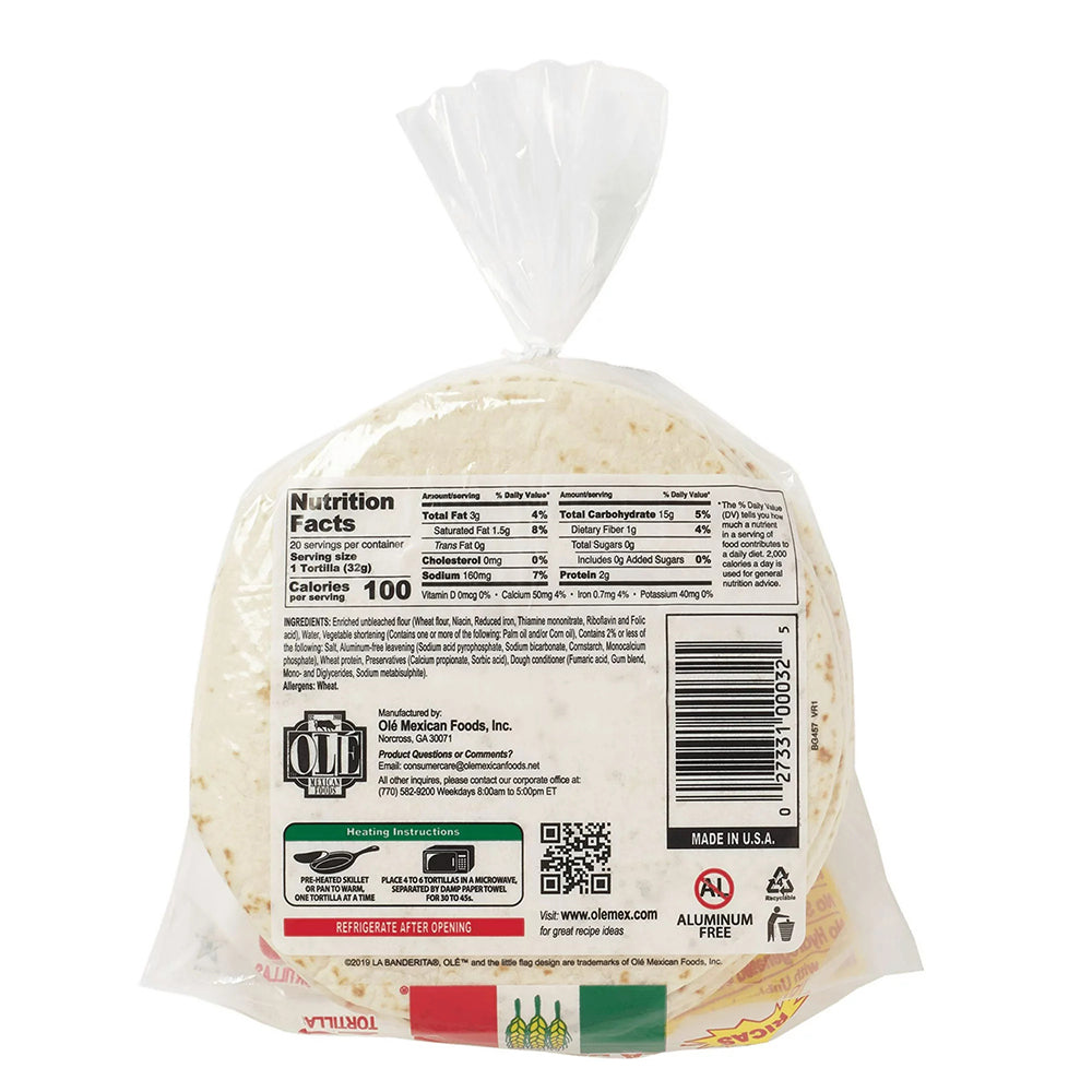 La-Banderita-Family-Pack-Flour-Tortillas---20-Pieces,-640g-1