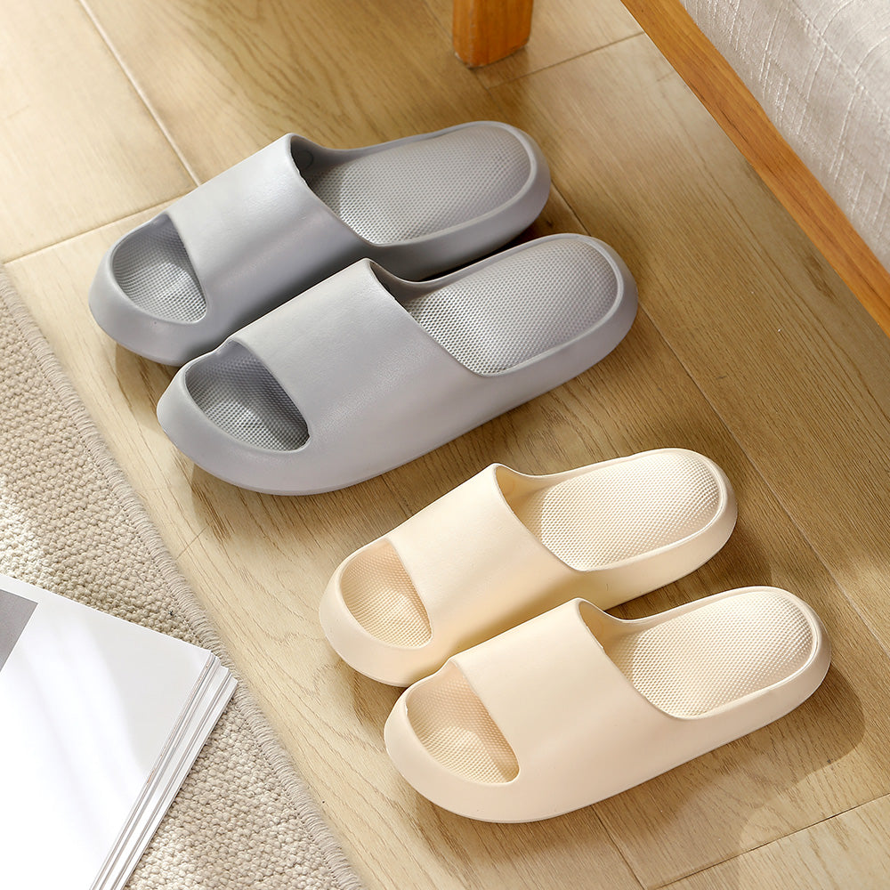 Fasola-Thick-Soled-Bathroom-Slippers,-White,-Size-39/40---One-Pair-1