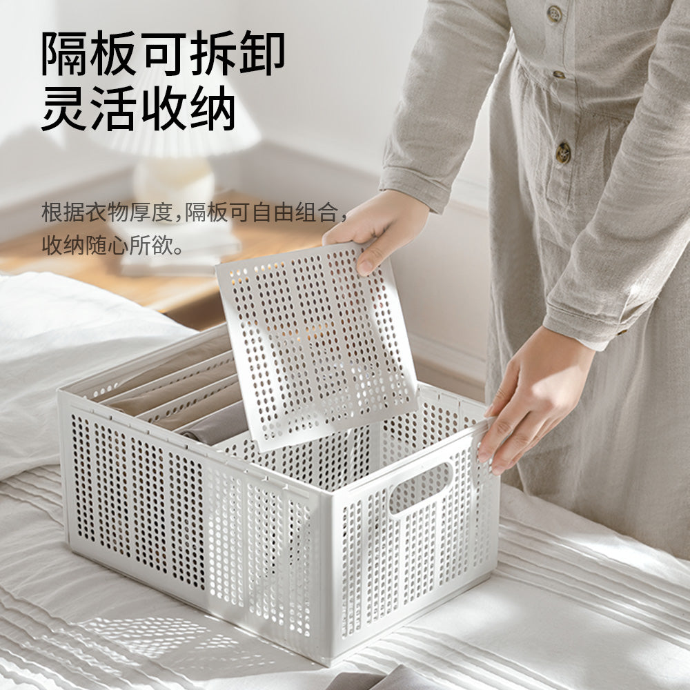 FaSoLa-Foldable-Storage-Basket---White,-Medium-1