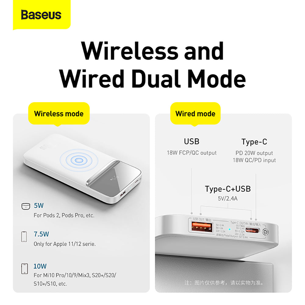 Baseus-Magnetic-Wireless-Quick-Charging-Power-Bank-10000mAh-20W---White-1