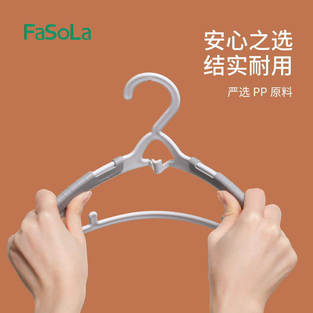 FaSoLa-Children's-Adjustable-Hangers---5-Pieces,-White-1