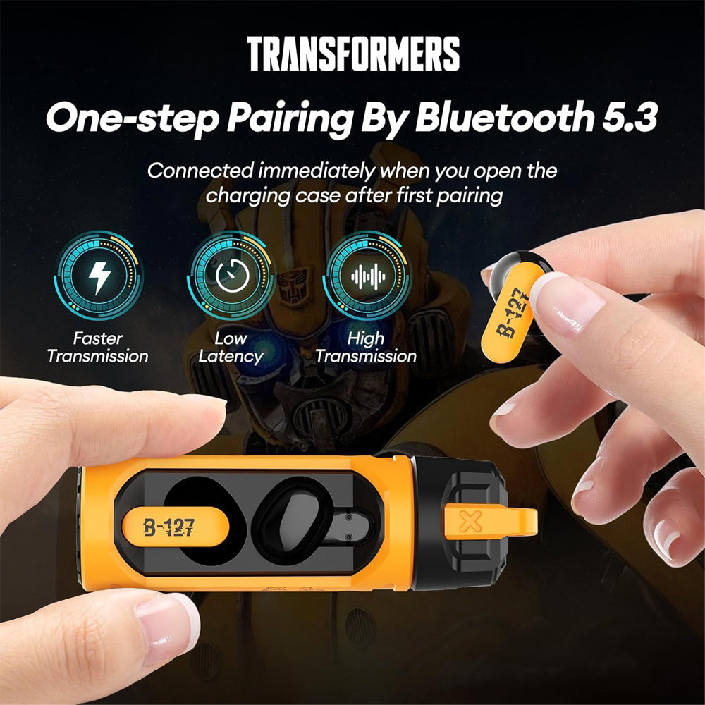 Transformers-TF-T11-Low-Latency-Sports-Earbuds---Yellow-1