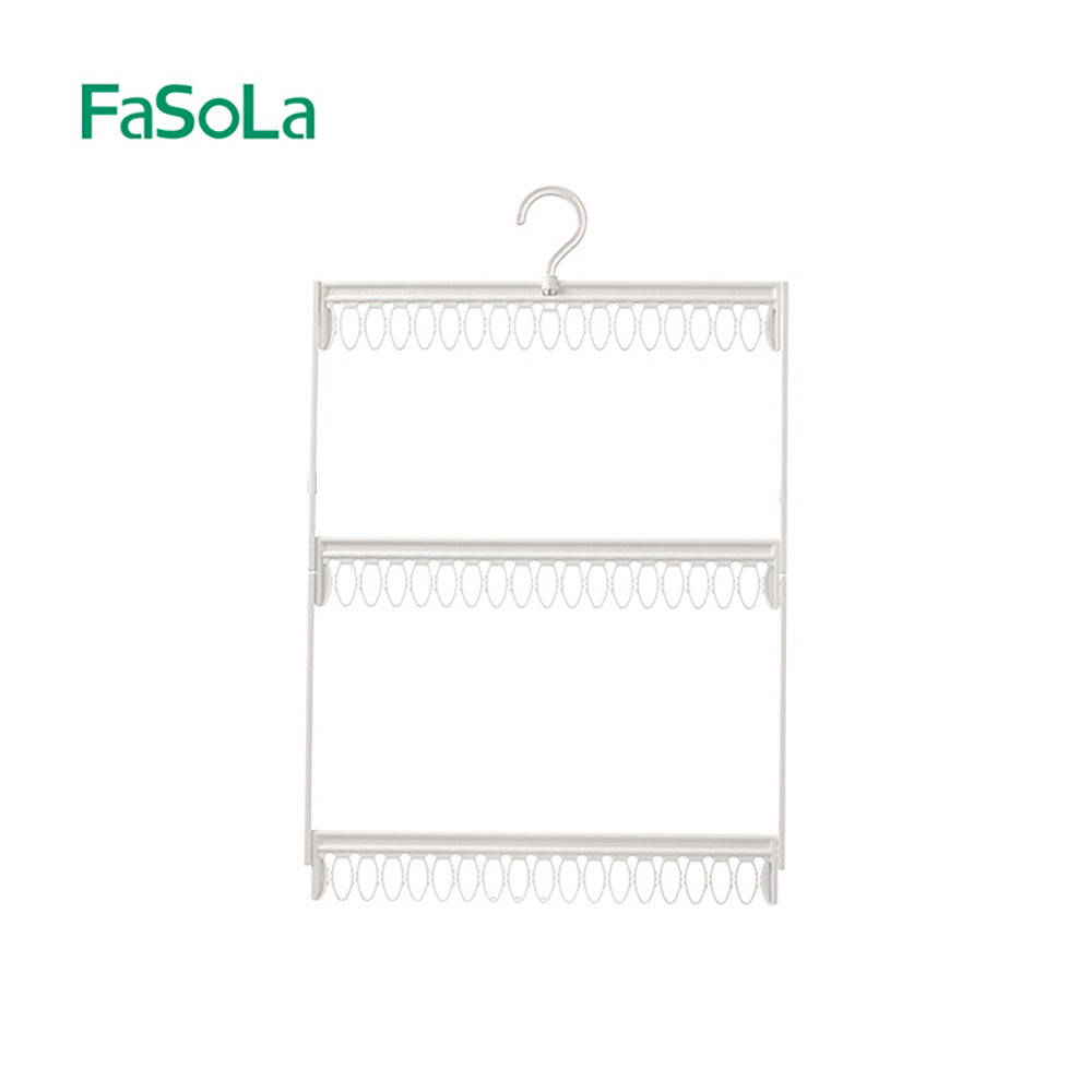 FaSoLa-White-Sock-Storage-Rack,-Three-Tier,-41*62cm-1