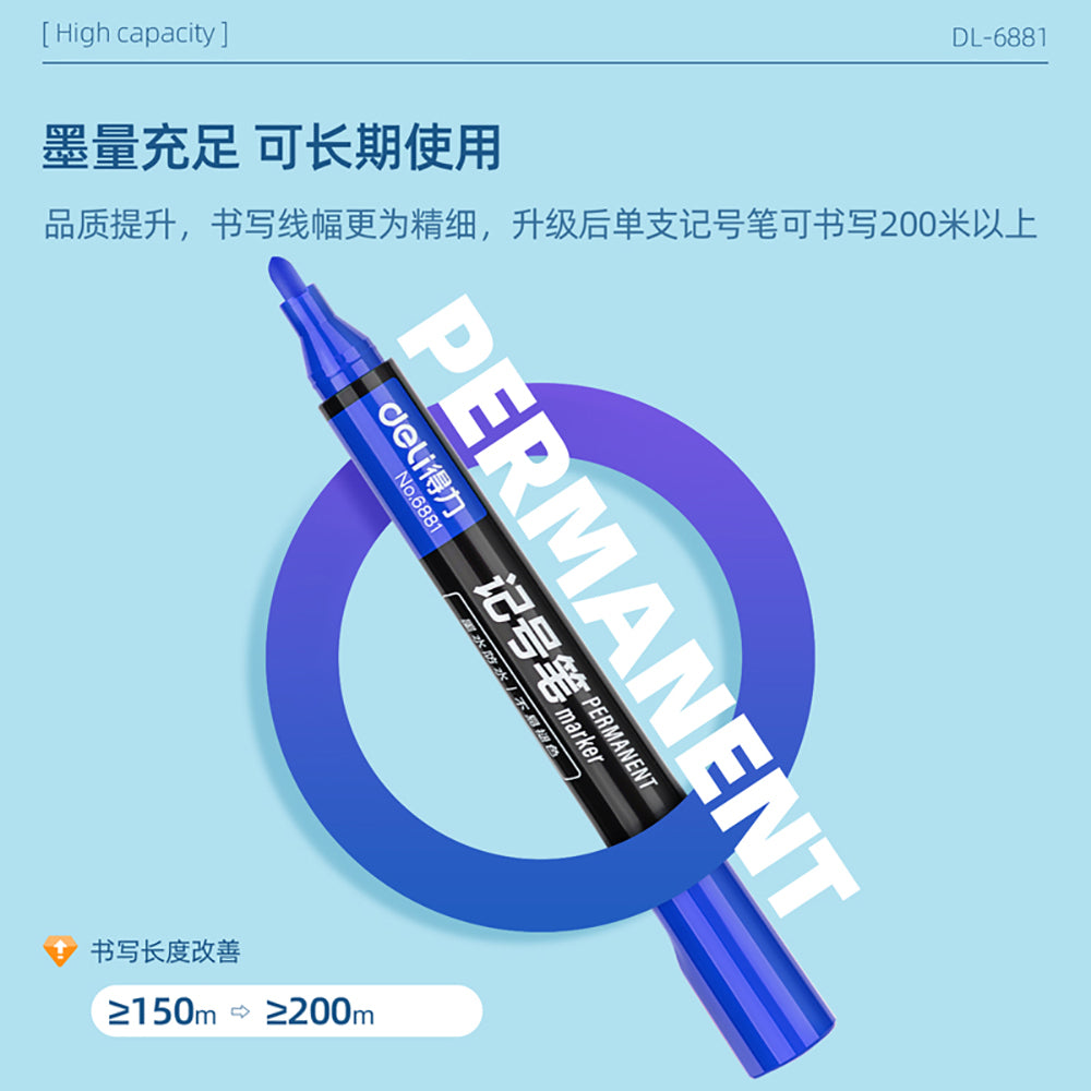 Deli-Sita-Permanent-Markers-Blue---Box-of-10-1