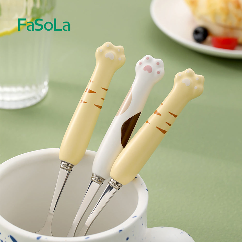 FaSoLa-Ceramic-Cat-Paw-Fork---Yellow-1