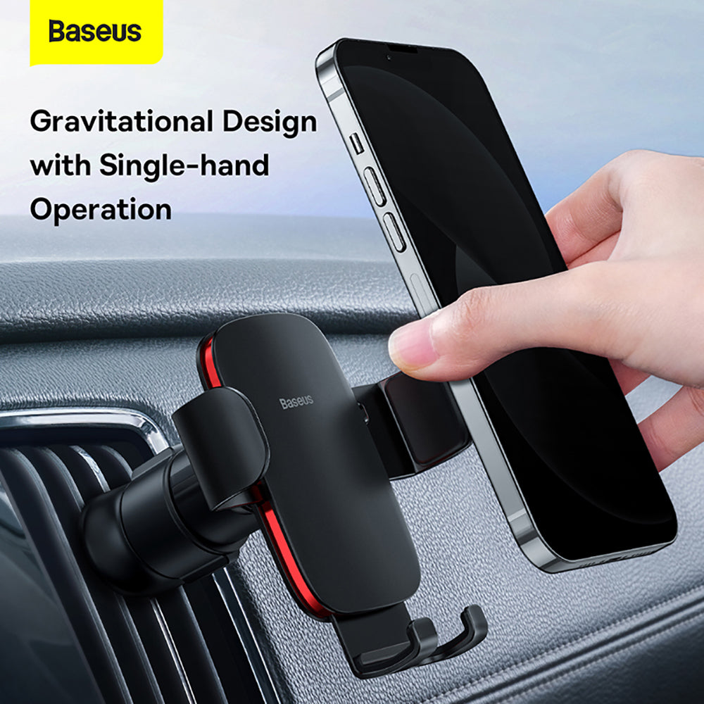 Baseus-Metal-Age-II-Gravity-Car-Mount---Air-Vent-Version,-Black-1