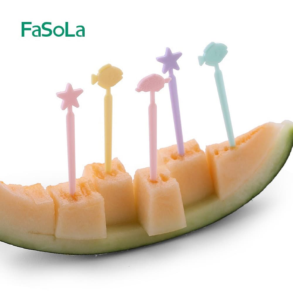 FaSoLa-Simple-and-Stylish-Animal-Fruit-Picks---Multicolor,-8.4cm-1