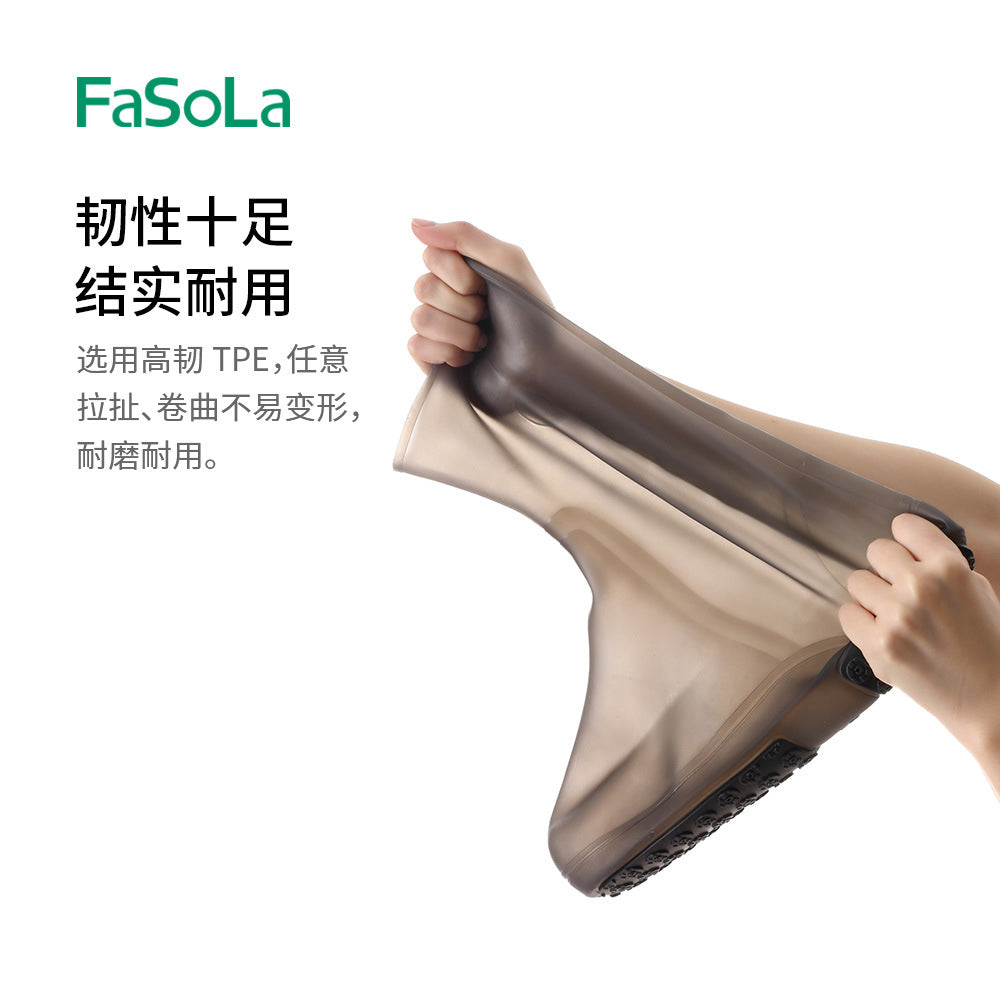 FaSoLa-Waterproof-Shoe-Covers---Brown,-Size-40-42-1