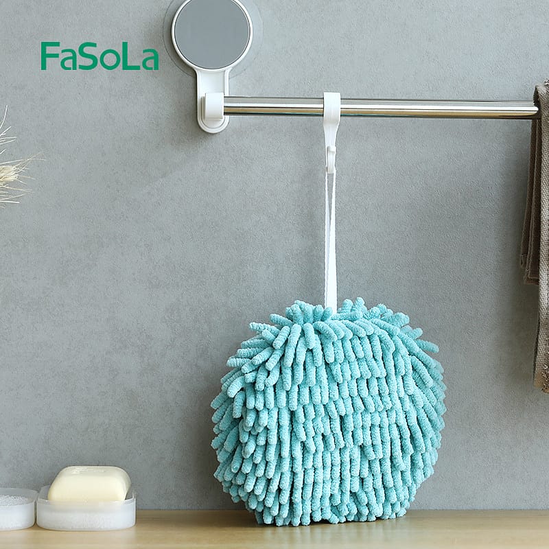 FaSoLa-Japanese-Chenille-Thickened-Hand-Towel-Ball---Blue,-17*17cm-1