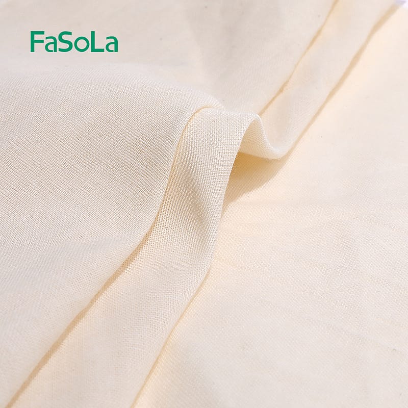 FaSoLa-Cotton-Steamer-Cloth---Beige,-28cm-Diameter,-5-Pieces-1