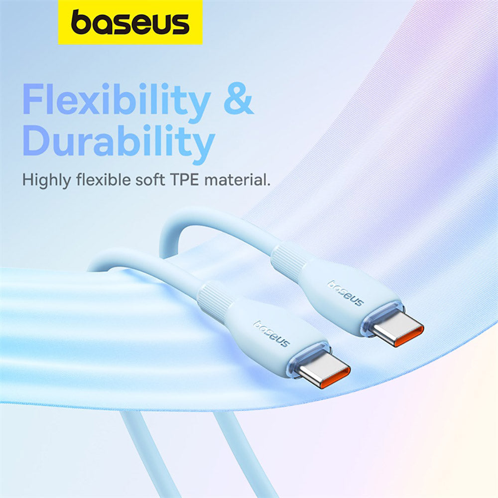 Baseus-Pudding-Series-Fast-Charging-Cable-Type-C-to-Type-C-100W-1.2m---Starry-Blue-1